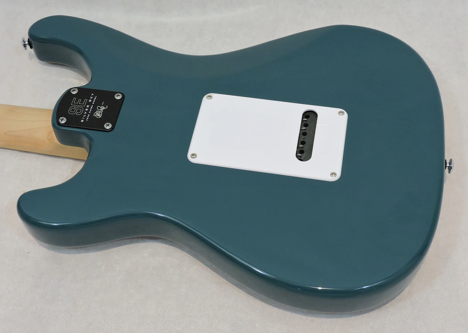 PRS SE Silver Sky Maple Nylon Blue - Image 6